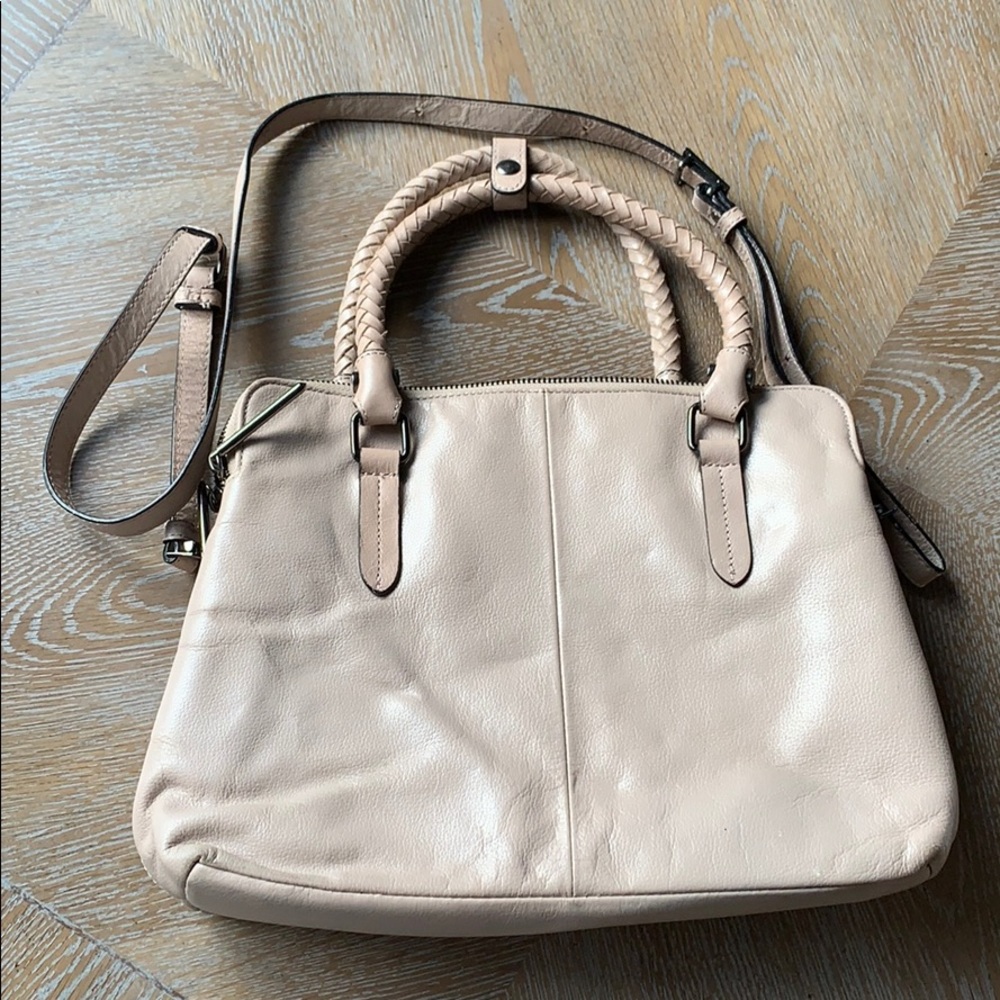 ELLIOTT LUCCA Genevieve Truffle Leather Satchel - Picture 6 of 8
